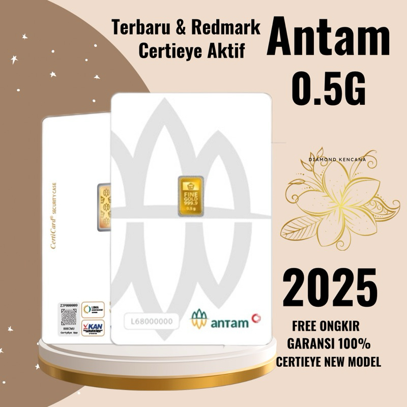 LM EMAS ANTAM 0,5 GRAM,LOGAM MULIA TERBARU