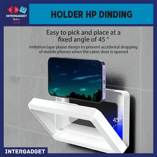 Holder HP Dinding Kamar Mandi Waterproof Phone Case Holder