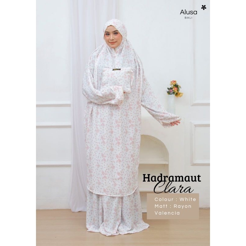 Mukena HDM CLARA / HADRAMAUT/ MUKENA BALI BERLENGAN