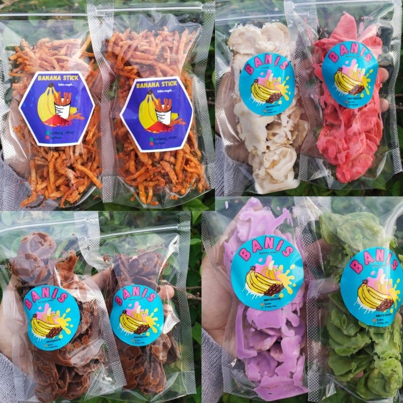 

KERIPIK PISANG 70 gram coklat strawberry taro blueberry matcha
