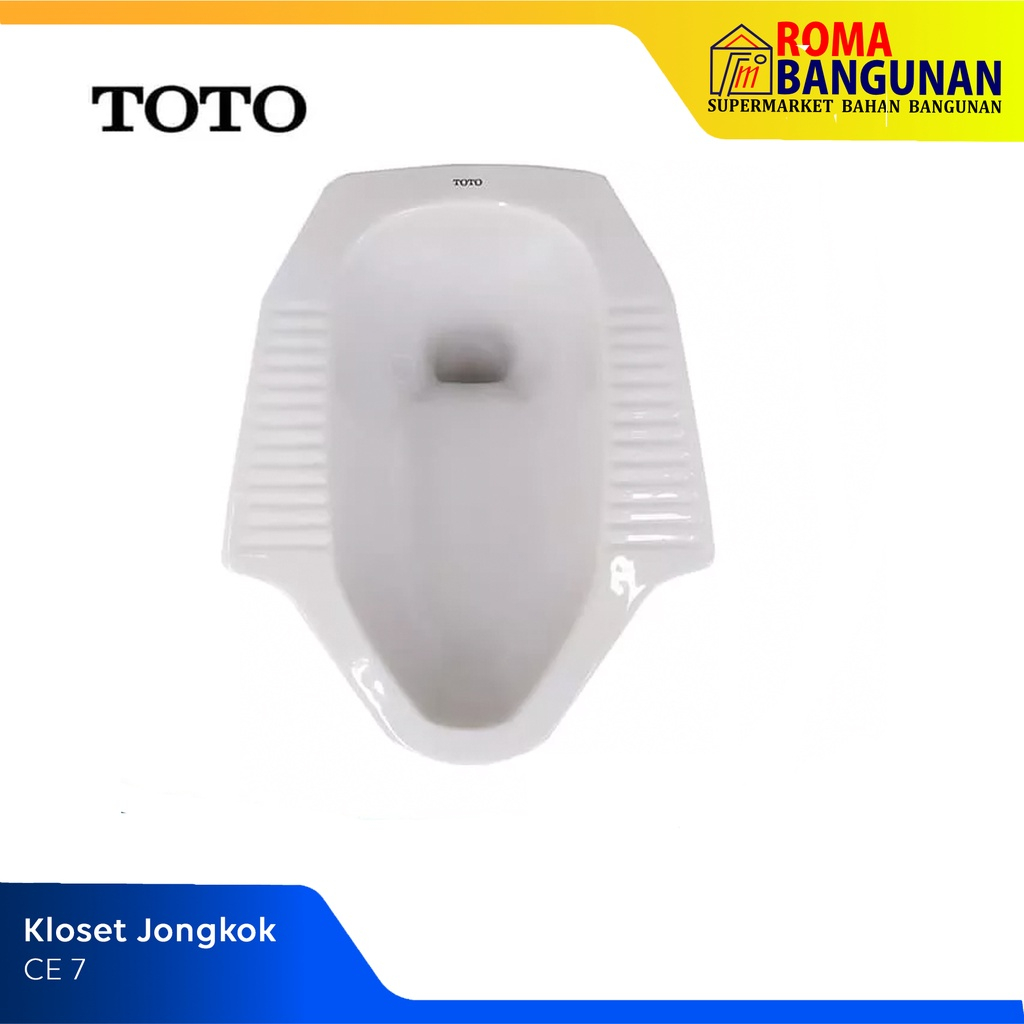 Toto Kloset Jongkok Closet Jongkok CE 7 - Putih