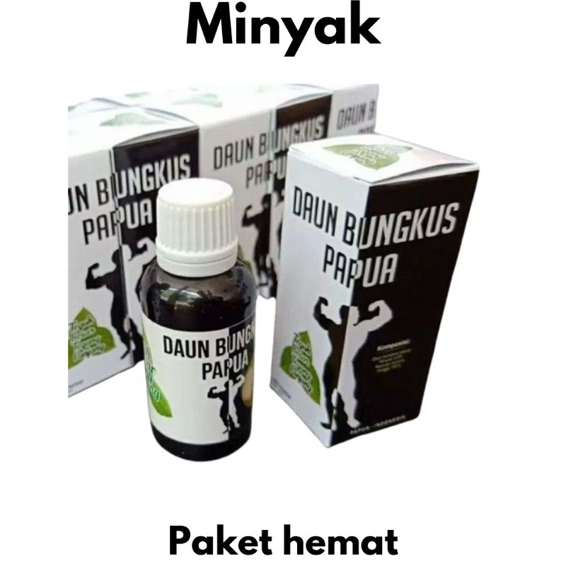 minyak daun tiga jari papi asli murah (1 & 2 pcs)/minyak daun bungkus Papua 100% ori TERMURAH/daun 3
