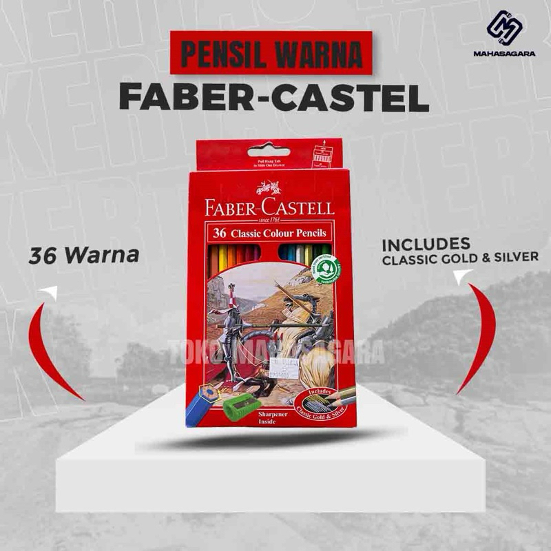 

Faber Castell 36 Classic Colour Pencils (36 warna) Pensil Warna