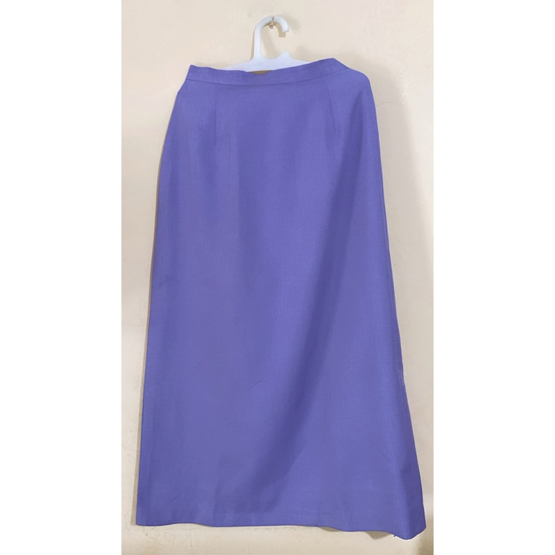 Preloved Rok Bahan Warna Ungu Muda Panjang Cantik Murah