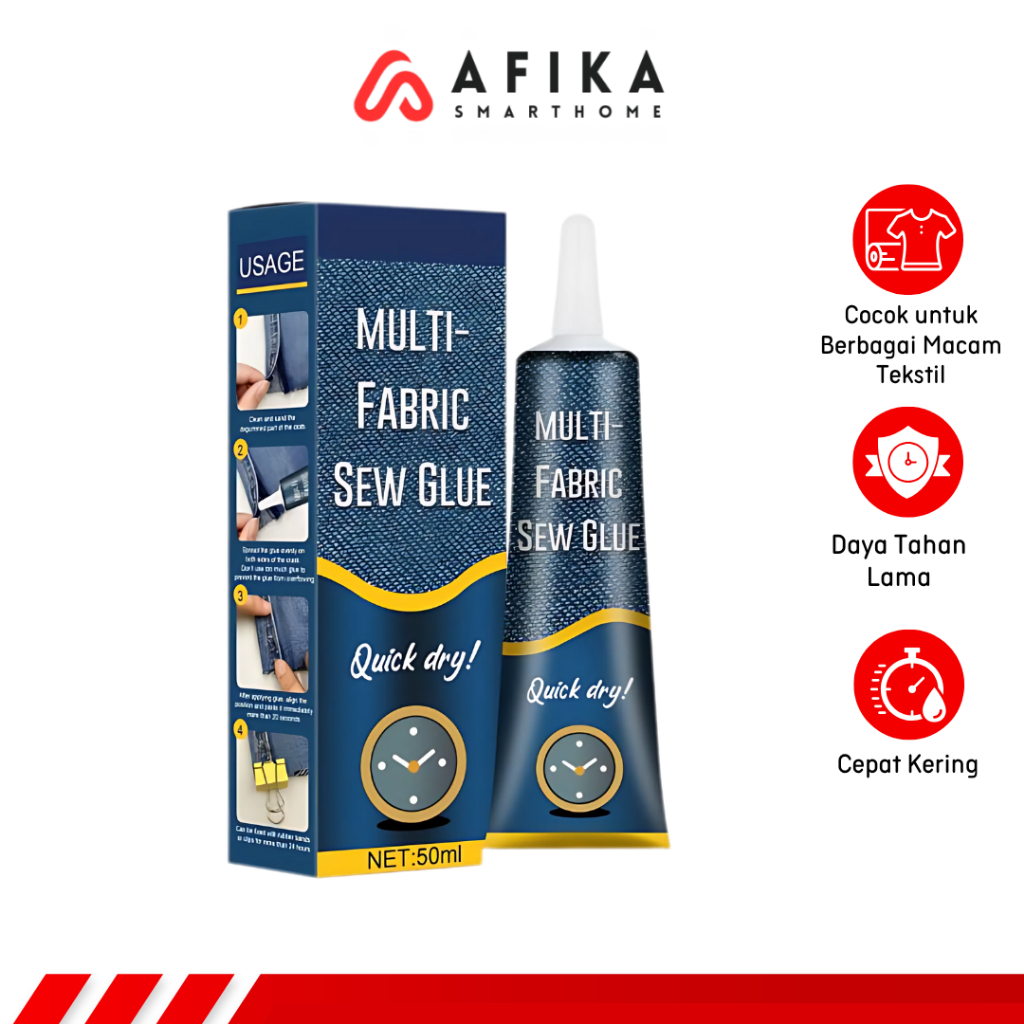 

Cairan Liquid Lem Perekat Kain Kulit Sew Glue 50ml