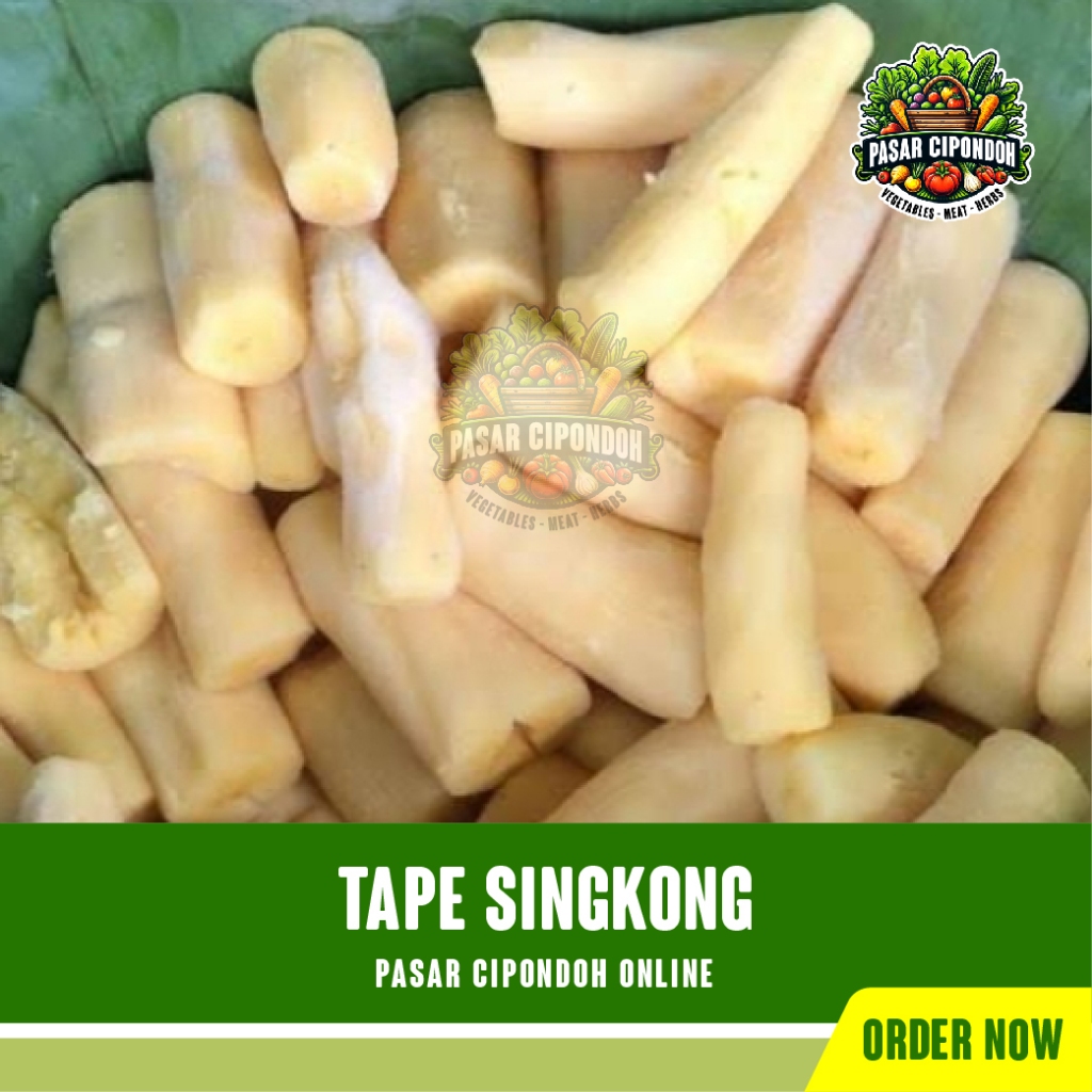 

Tape Singkong Tapai Peuyeum Manis Empuk Segar Organik 500 gram - Pasar Cipondoh Tangerang