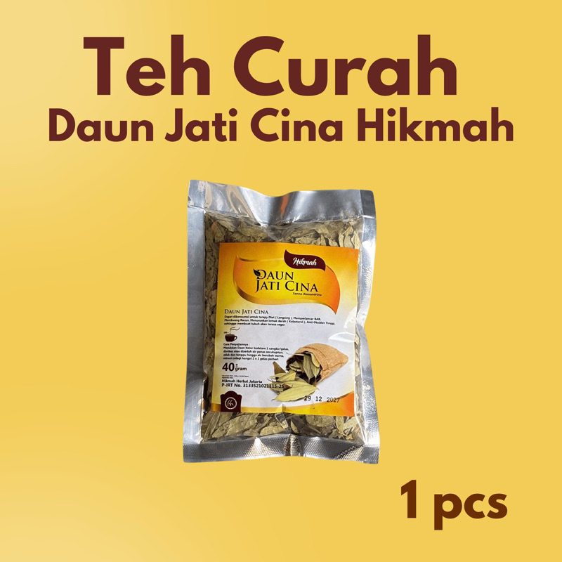 

Teh Daun Jati Cina Organik curah 1pcs