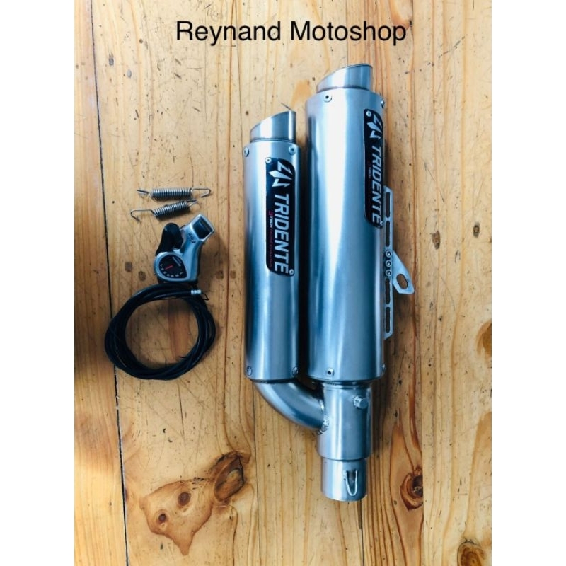 Knalpot tridente f22 silver ORIGINAL