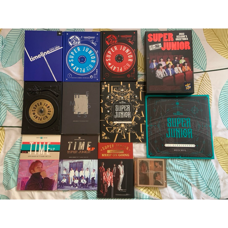 [FULL SET UNSEALED] Album Super Junior / play / black suit / one more chance / timeline / pause vers