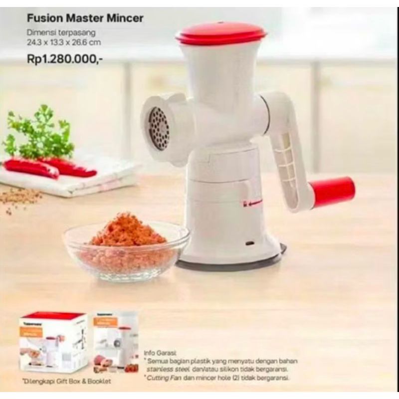 Mincer Penggiling Daging Tupperware