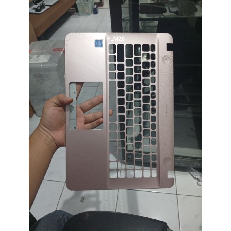 [MINUS] Palmrest keyboard Pink Asus X441 X441UX441B X441M X441N X441S copotan original unit [SECOND 
