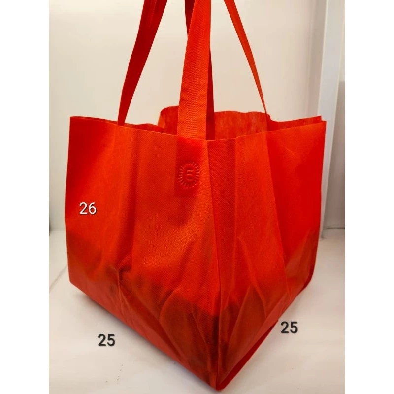 

6pcs Tas Spunbond Polos Lipat Samping tas hajatan tas besek
