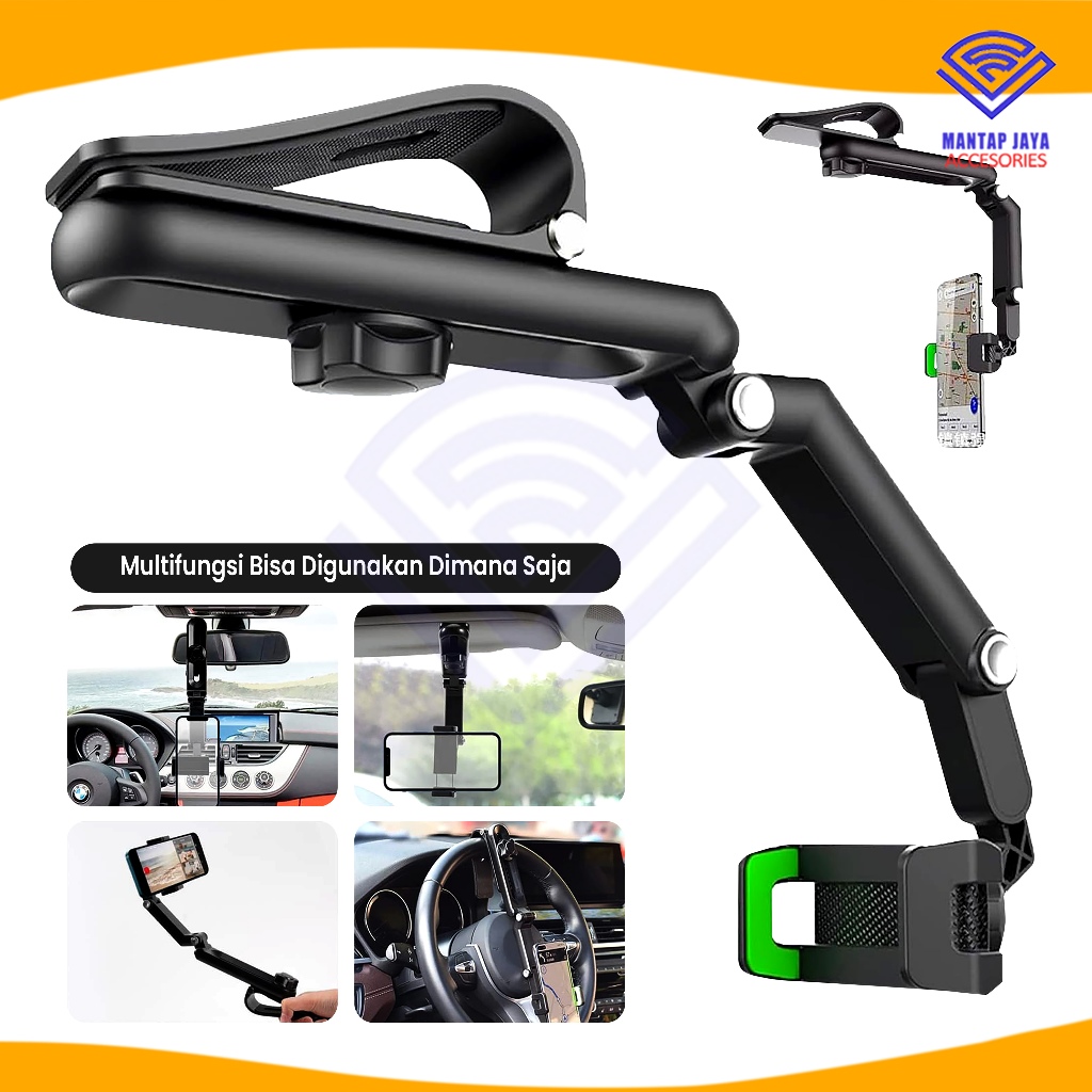 [COD] FOLDING CAR PHONE HOLDER TRIPOD HP HOLDER HP UNTUK MOBIL / R