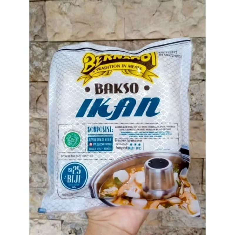 

Bakso ikan isi 25 butir 340gr by Bernardi