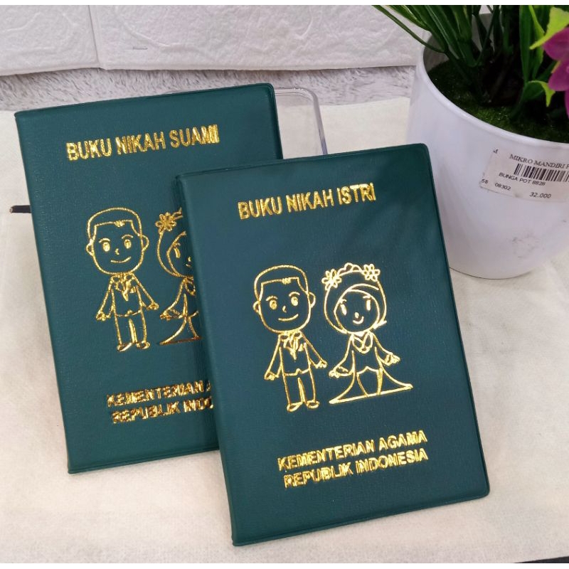 

SAMPUL BUKU MARRIED HIJAU (2PCS)