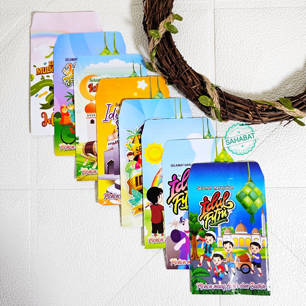 

AMPLOP / ANGPAU LEBARAN GAMBAR KARTUN SERI K UKURAN MEDIUM ISI 10