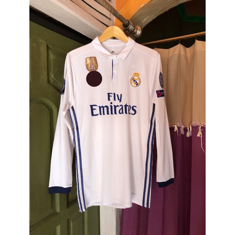 JERSEY REAL MADRID PLAYER ISSUE HOME 2016/17 FULL HK