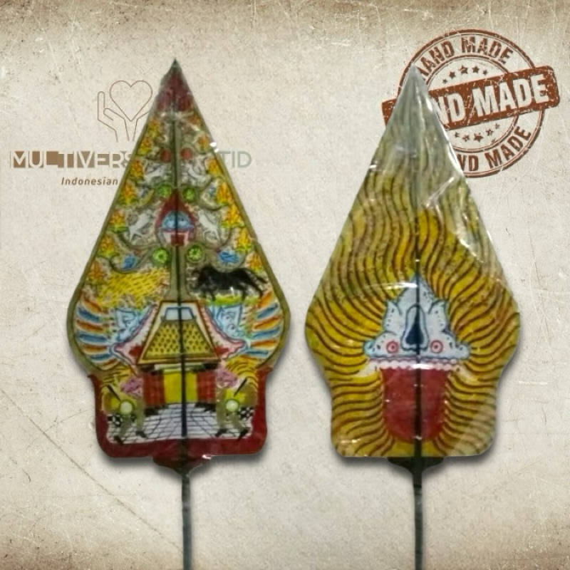 MULTIVERSECRAFTID Wayang Alusan Paket WAYANG KULIT GUNUNGAN HANOMAN DAN GATOTKACA Bahan Premium Kuli