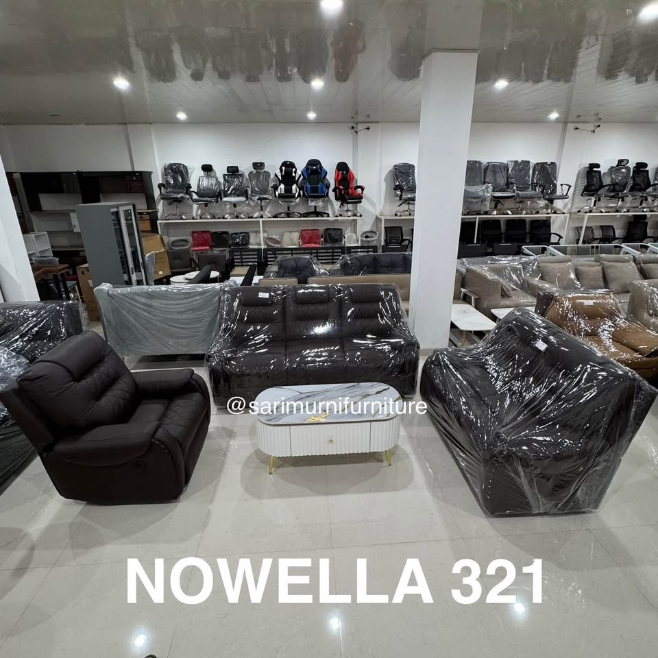 Sofa 321 Nowella/Sofa 1 Seater Recliner Otomatis/Sofa Desain Mewah Modern
