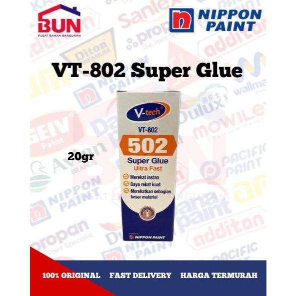 Lem Korea V-tech VT-802 Super Glue Nippon Paint