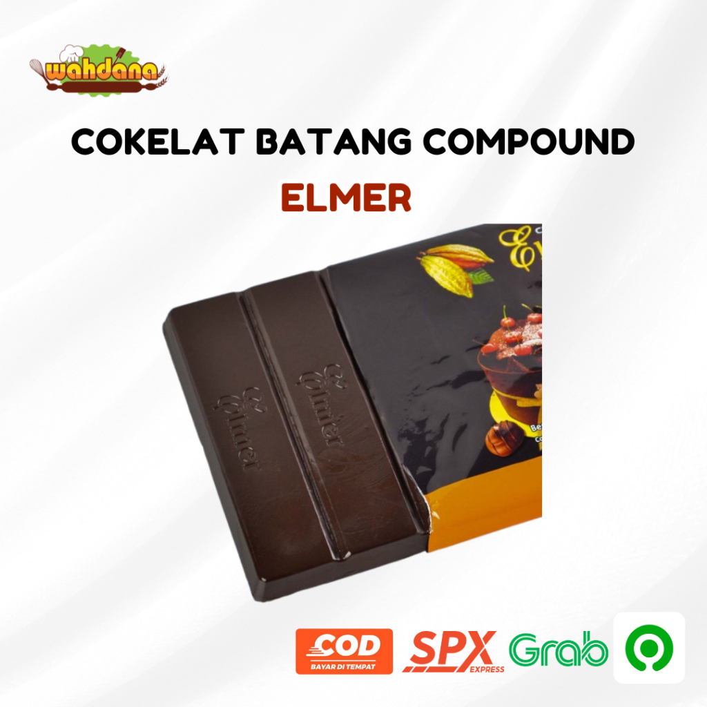 

Cokelat Batang Elmer Compound Classic Dark potongan