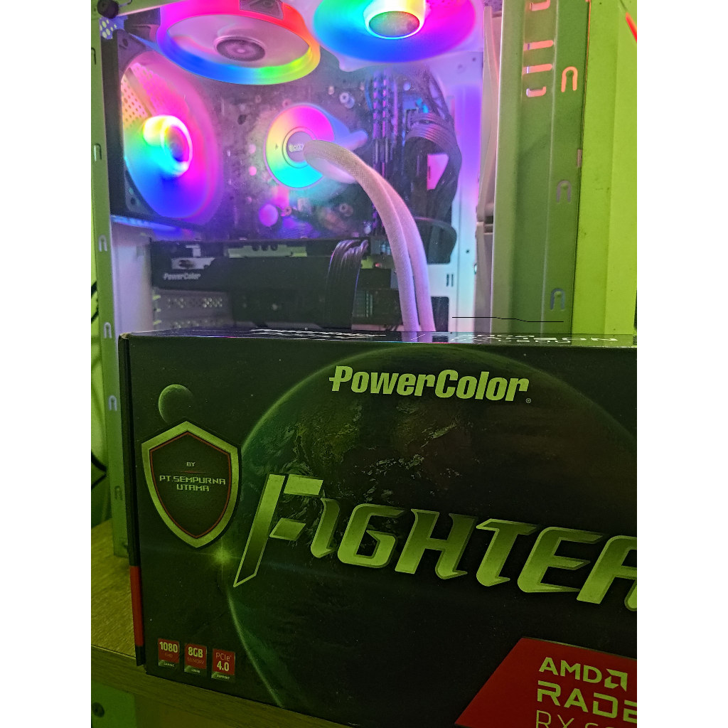 VGA RX 6600 8GB AMD RADEON POWER COLOR FIGHTER NOT MINING