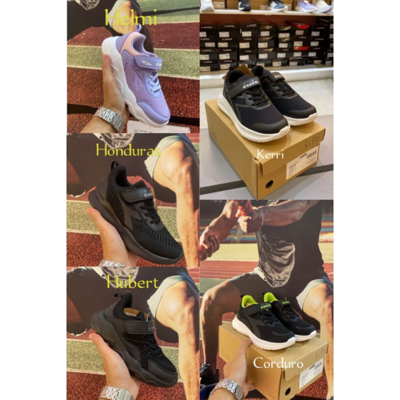 sepatu diadora hitam anak sale
