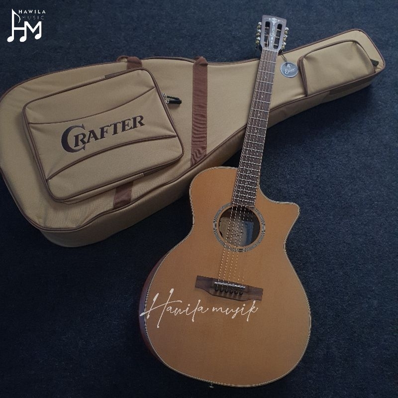 Gitar Akustik Elektrik Crafter Mind T17 CE Fingy Pro Guitar Acoustic Mind T17CE Pro Brand Korea