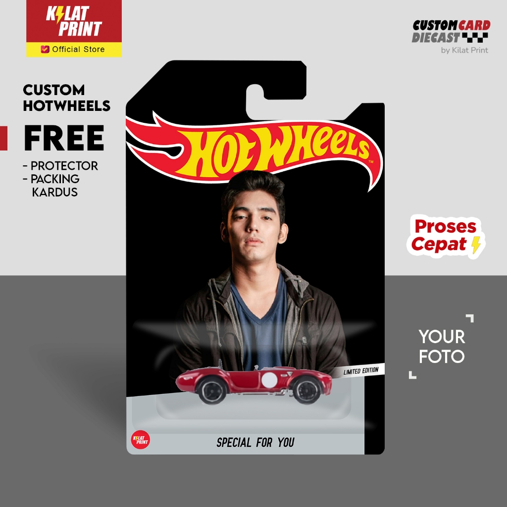 Hot Wheels Custom Foto Mobil Hotwheels Card Black Solid