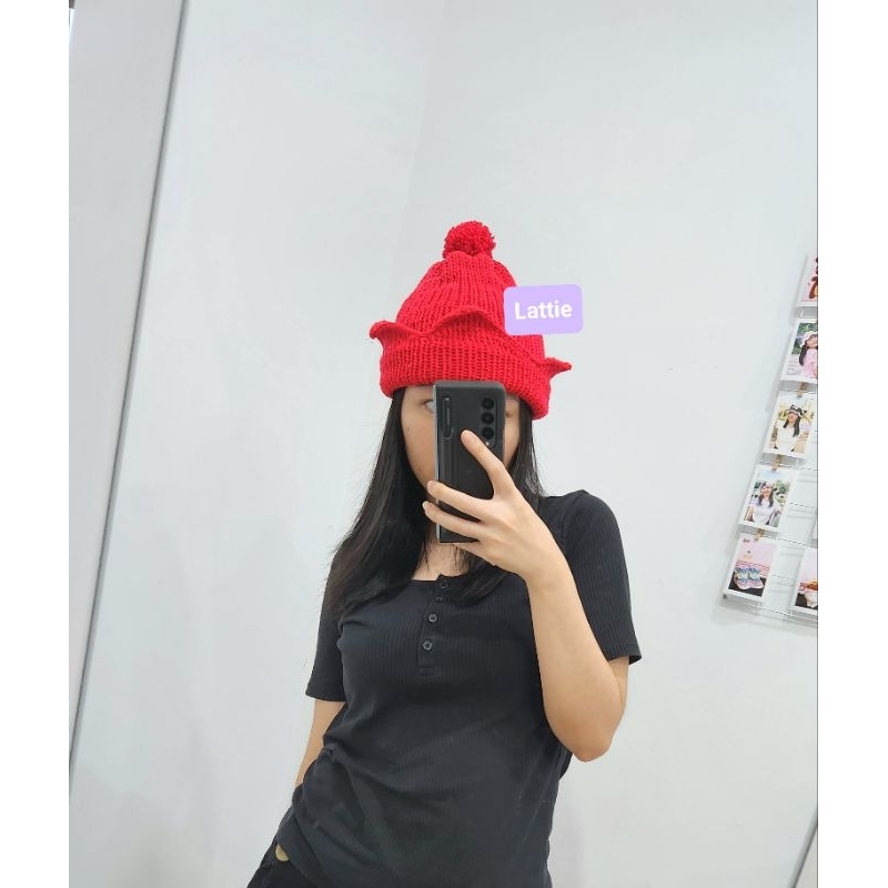 HANDMADE CROWN BEANIE LOVERBOY HAT/TOPI MAHKOTA/JEONGIN STRAYKIDS/HENDERY WAY V NCT/JISUNG NCT DREAM