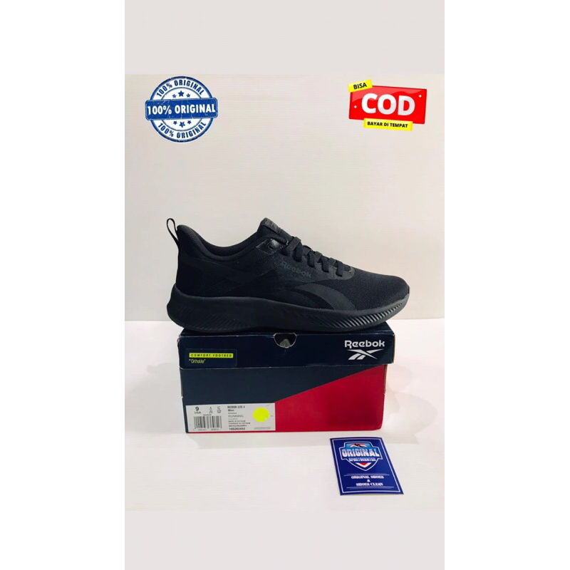 BIG SALE SEPATU HITAM REEBOK RUNNER [100208741] ORIGINAL