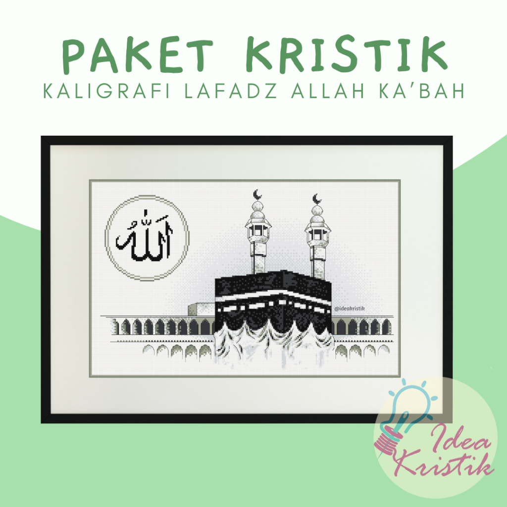 Paket Sulam Kristik Kaligrafi Ka'bah