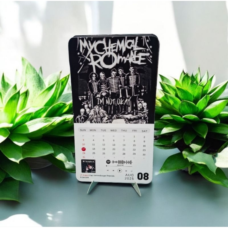 

My Chemical Romance Calendar 2025 Support Scan Spotify / Desk Calendar / Kalender 2025