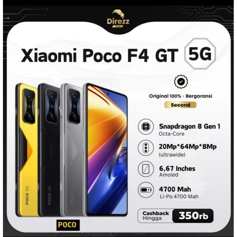 Xiaomi Poco F4 GT 5G Second