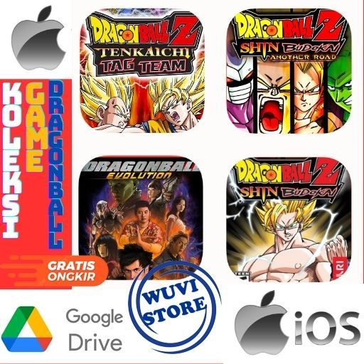 IOS Dragonball PPSSPP Koleksi Game | Bisa di  IOS / Android / PC Plus Emulator | Beli 3 Gratis 1
