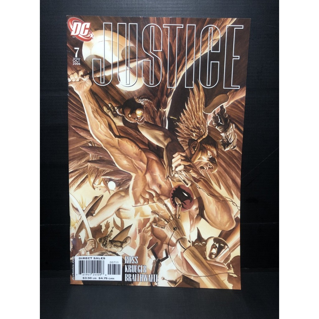 Komik Superman Justice Hawkman Alex Ross DC Comics Justice Hawkman Alex Ross JUSTICE #7 HAWKMAN