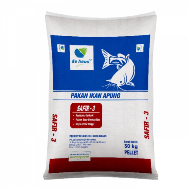SAFIR 3 PAKAN IKAN APUNG 30KG