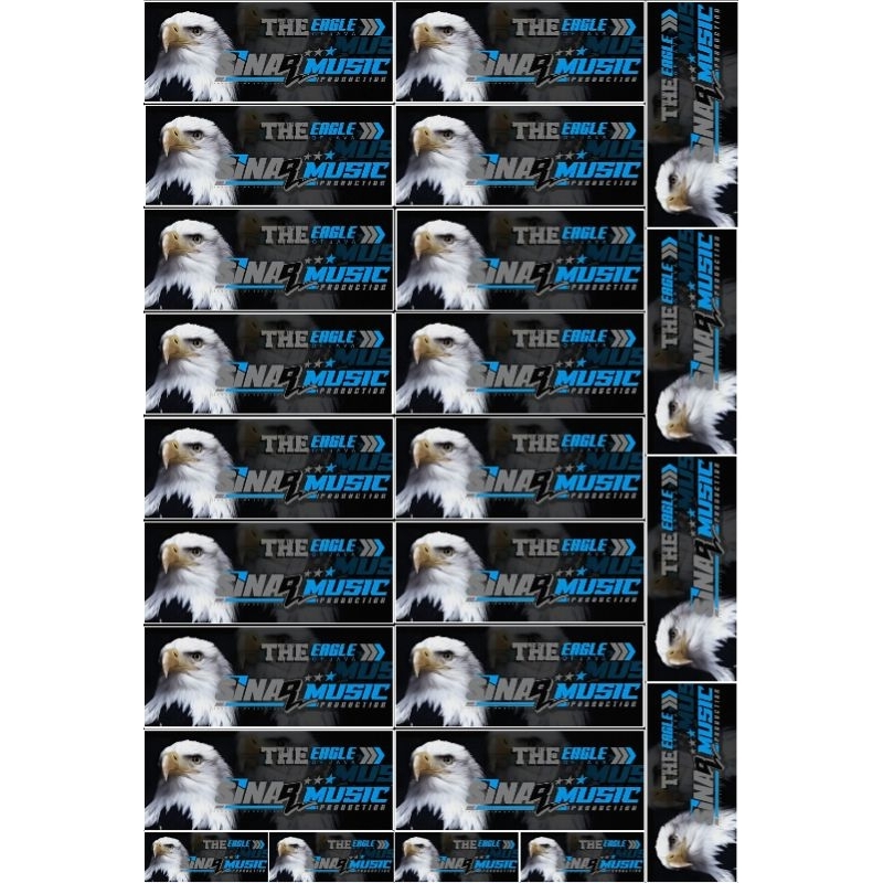 

24 PCS STIKER AINAR MUSIC BAHAN ANTI AIR 1 LEMBAR UKURAN 30X45