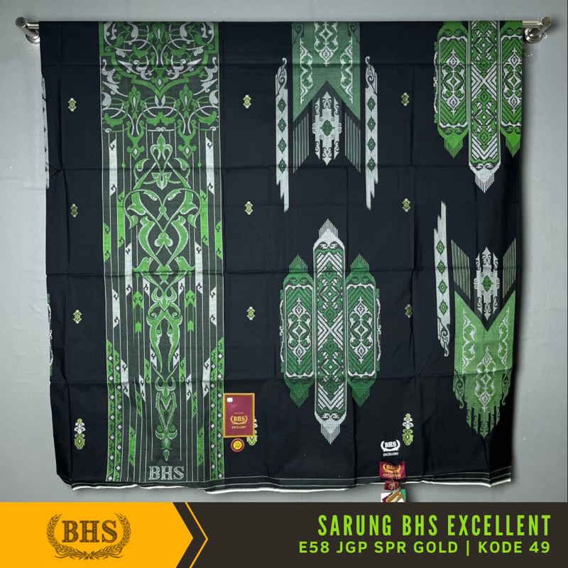 Sarung BHS Excellent Gold Motif E58 JGP Sarung BHS Jacquard Excellent Gold