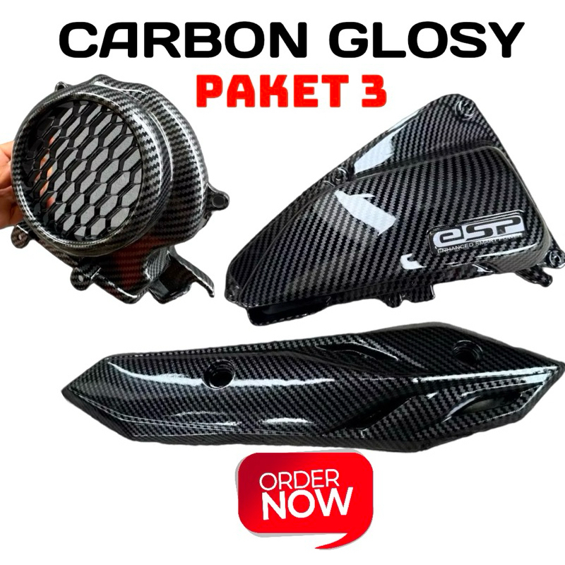 PAKET CARBON BEAT DELUX 3 PCS TDSTD◾️ Paket carbon karbon beat street 2020 2022 / Paket karbon beat 