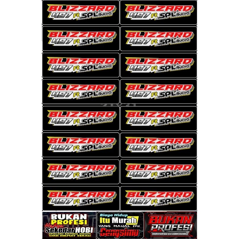

STIKER BLIZZARD AUDIO ISI 16 PCS 1 LEMBAR UKURAN 30X45