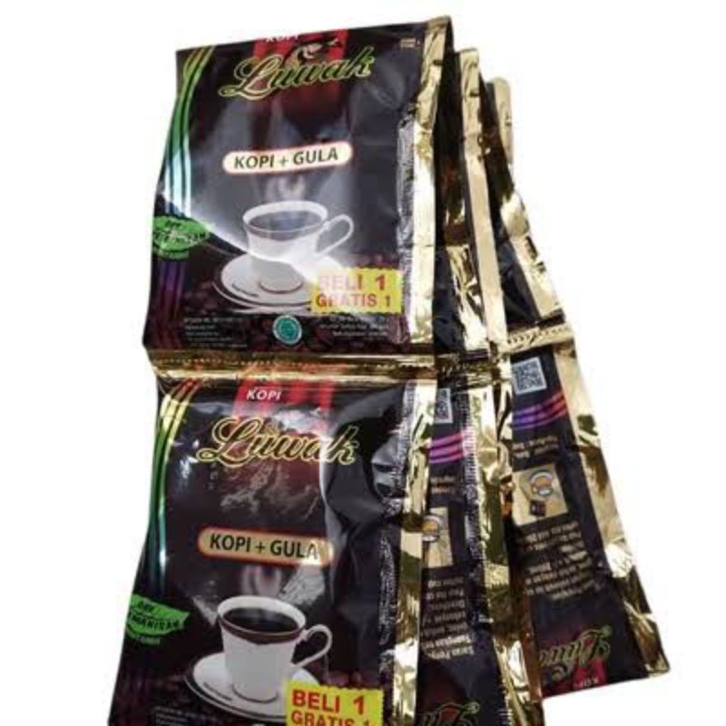 

luwak kopi hitam plus gula 1renceng 15pcs