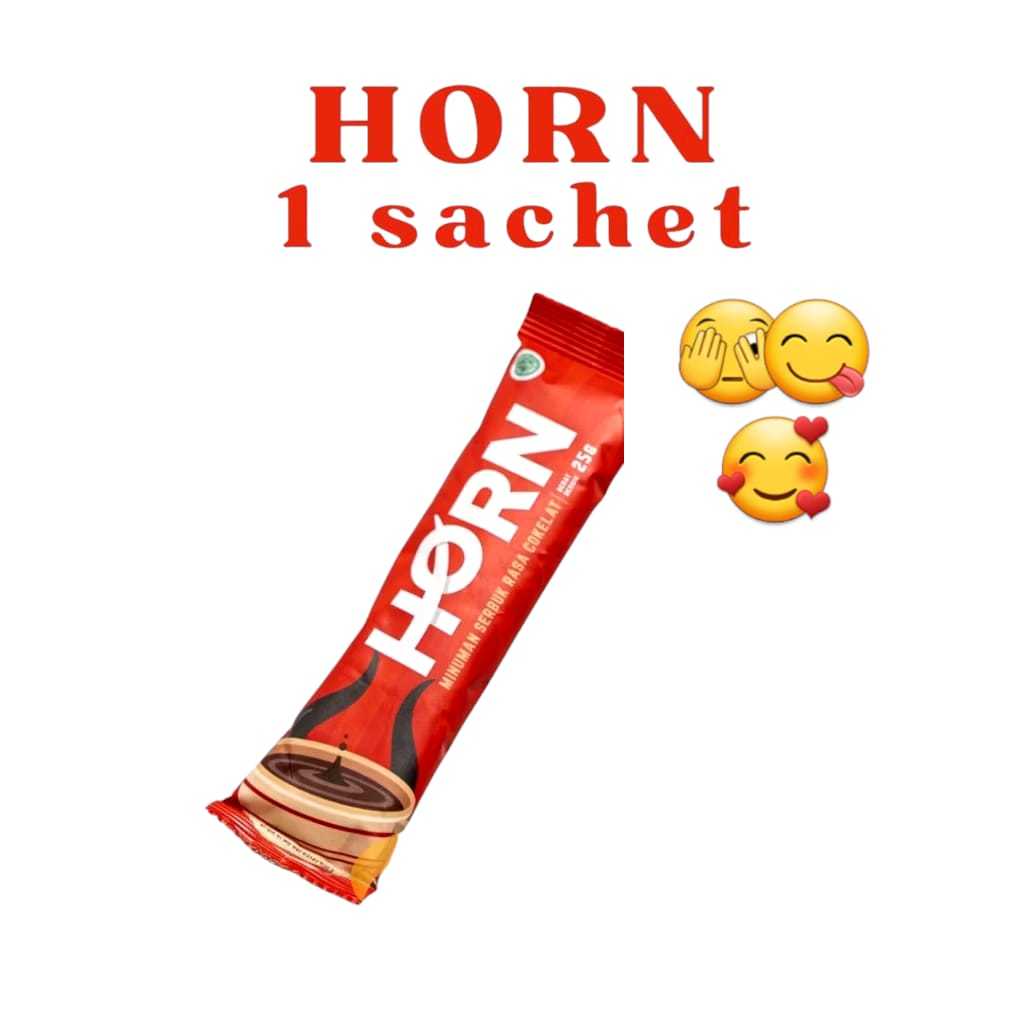 

HORN by Dr.Boyke - 1 Sachet Suplemen Cokelat Serbuk Stamina Pria