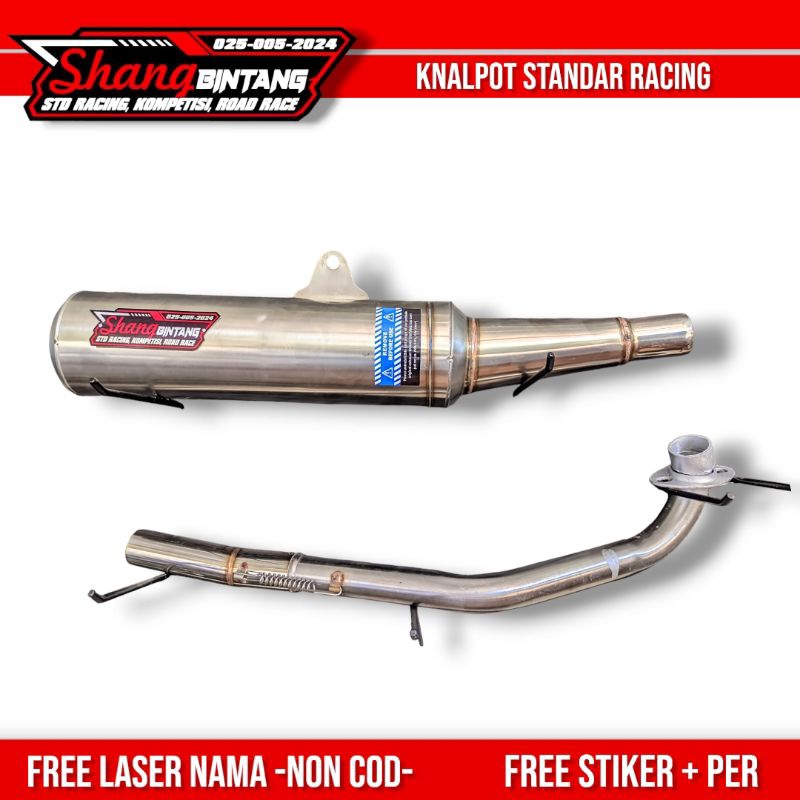 knalpot standar racing jupiter z vega jupiter z1 original shang bintang