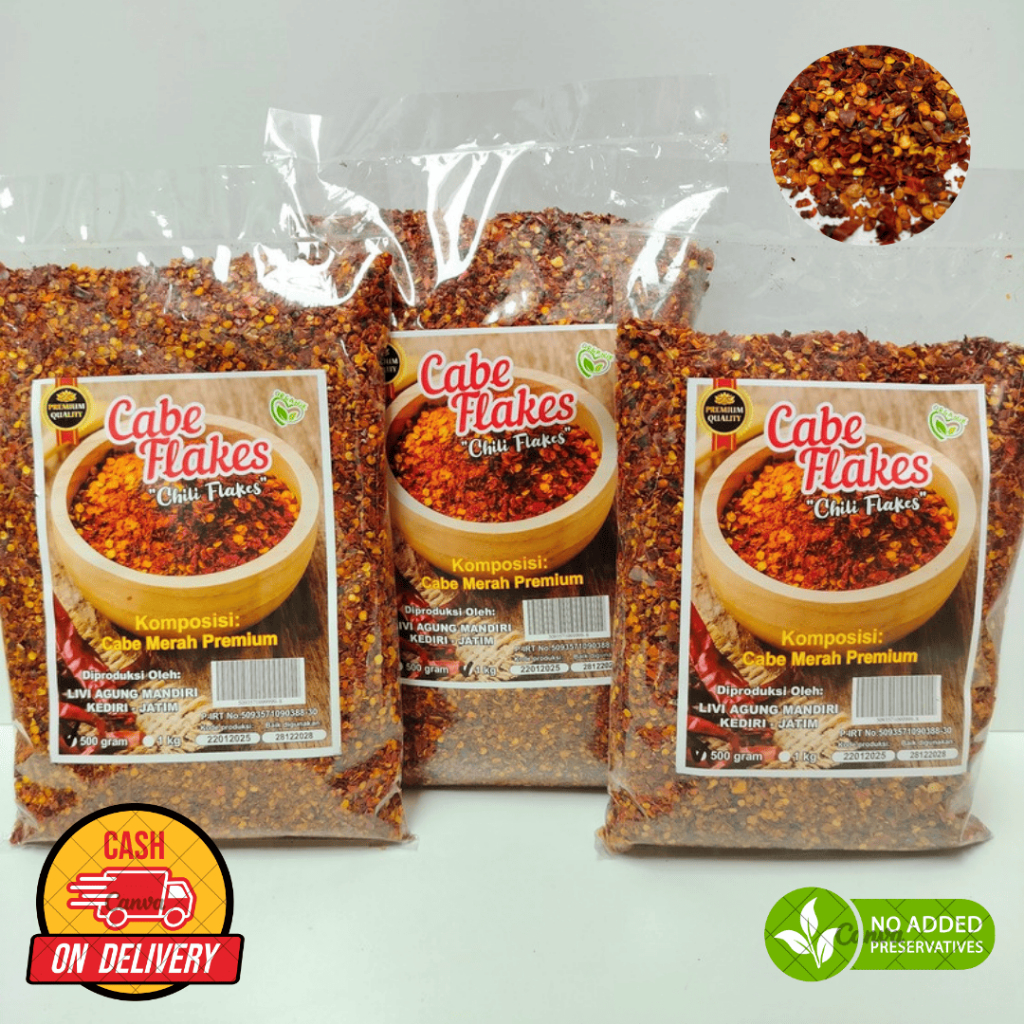 

Cabe Chili | Cabe Flakes Chili Komposisi Cabe Merah Premium | Cabai Kering