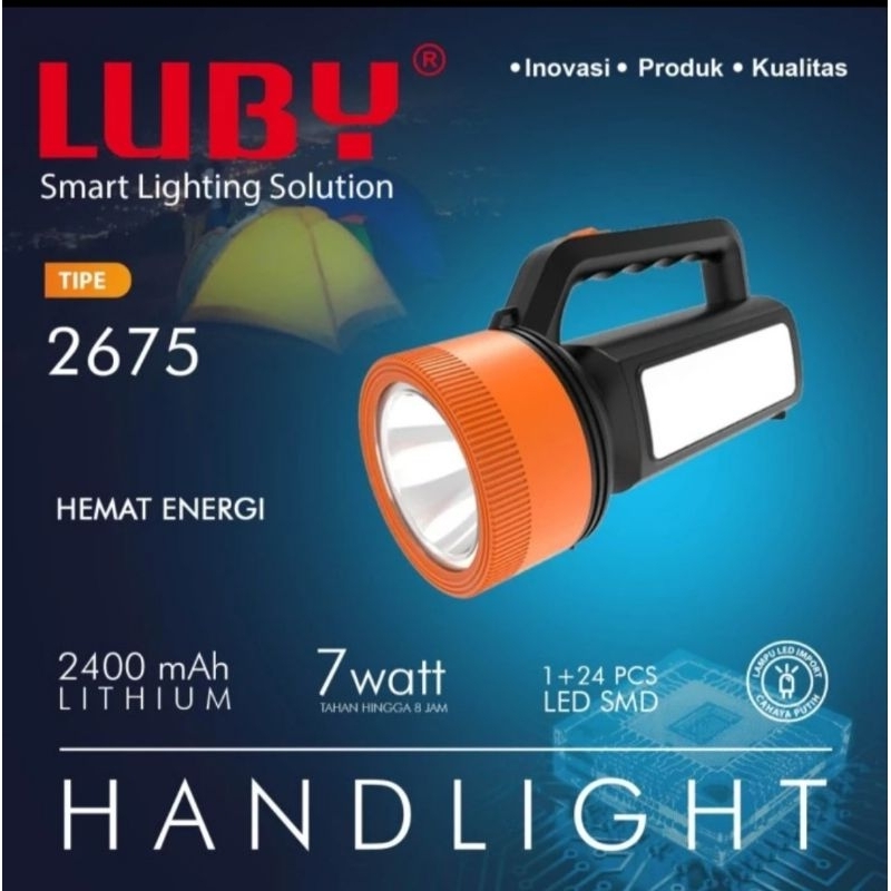Senter Luby L2675B | Lamp Emergency