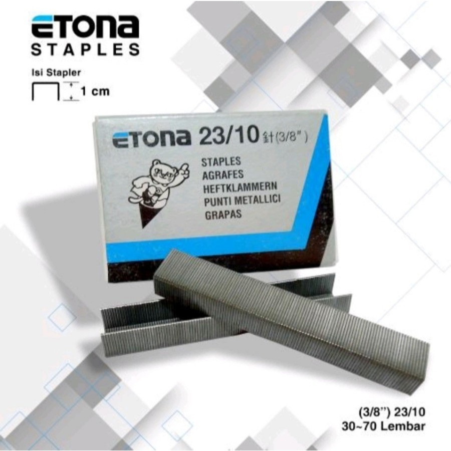 

Isi Hekter / Etona Staples Isi Stapler Hekter 23/10