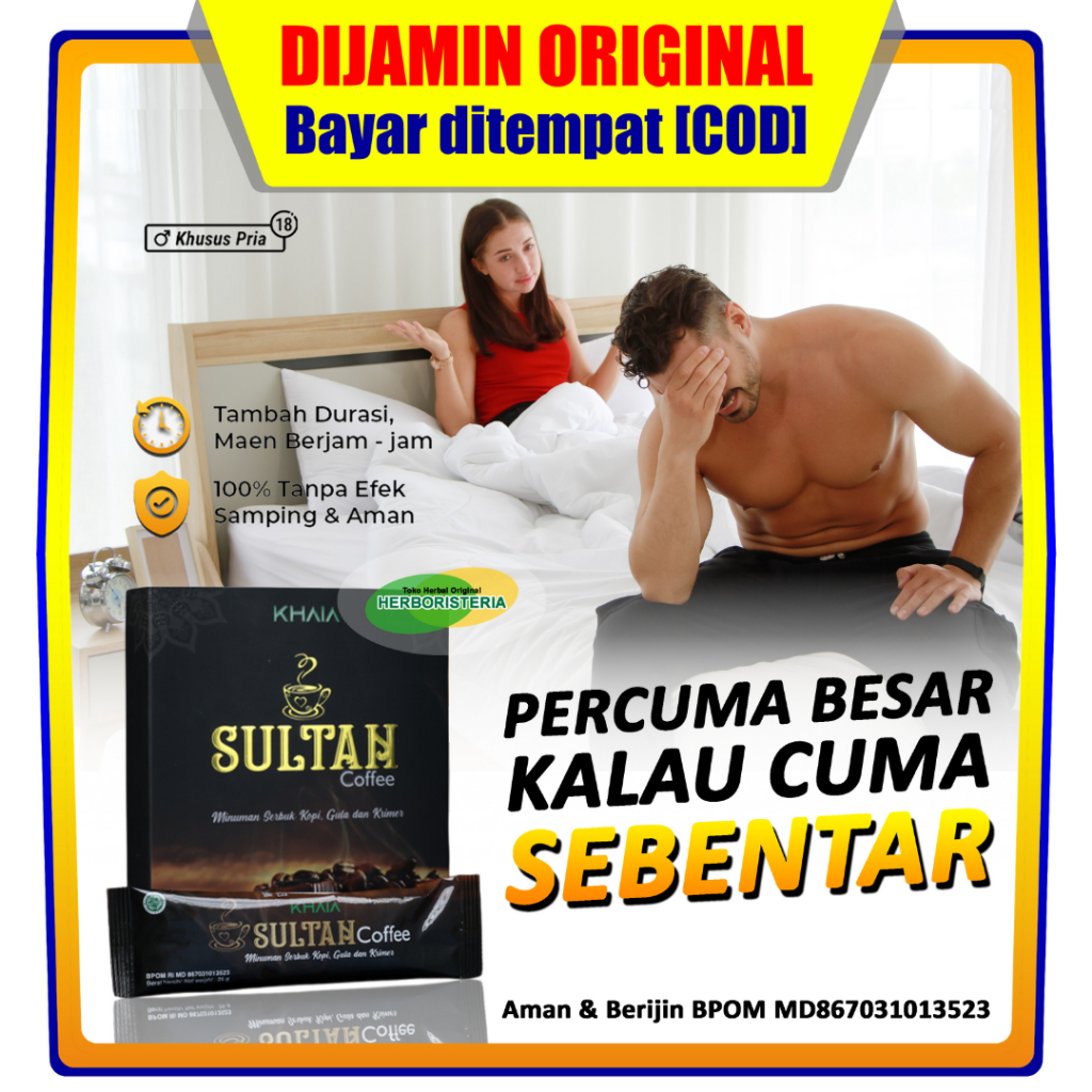 

Sultan Coffee by Khaia | Sultan Kopi Stamina Pria Perkasa | Khaia Sultan Coffee 1 Sachet