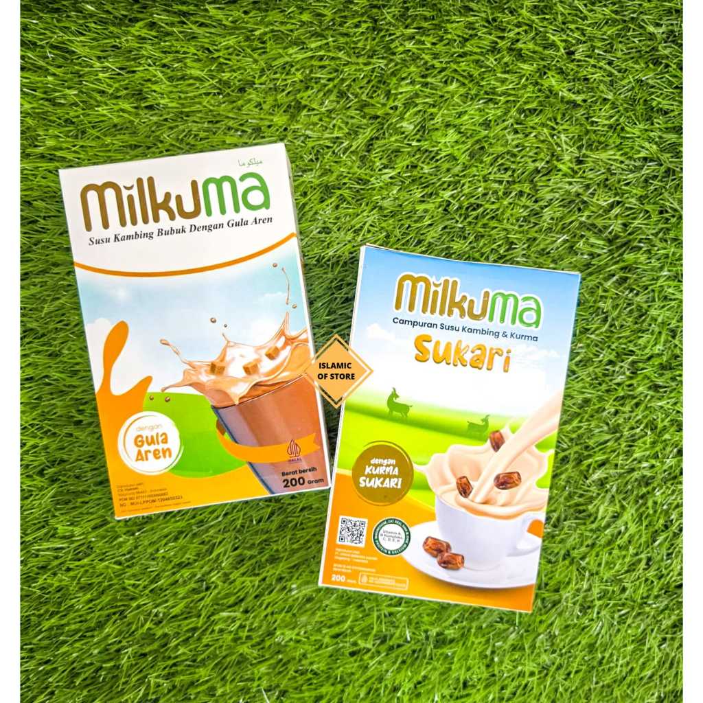 

SUSU KAMBING ETAWA BUBUK MILKUMA SUKARI / GULA AREN 200 gr Halal BPOM