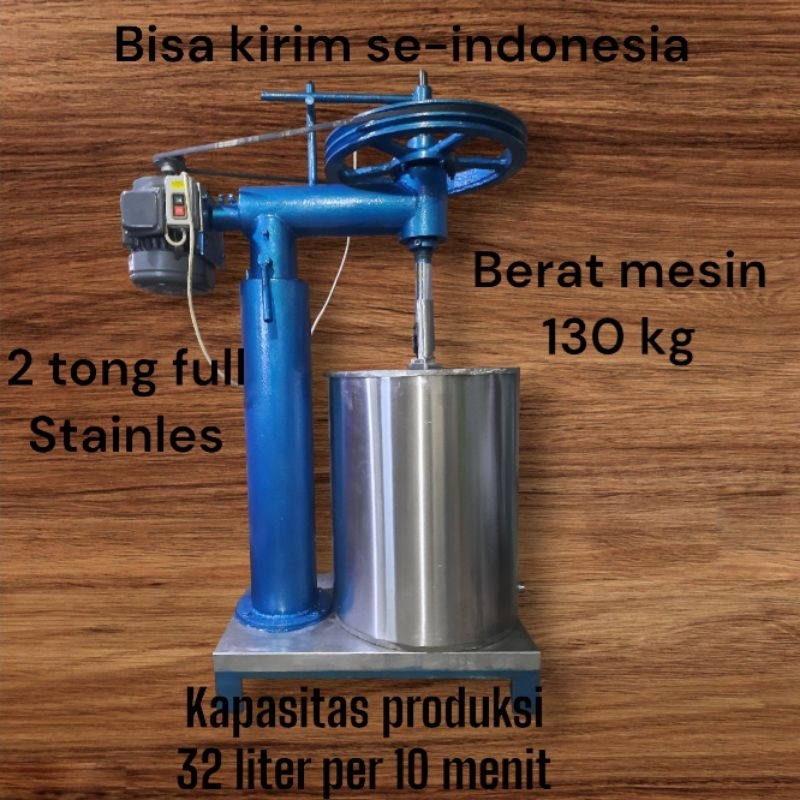 mesin es krim kapasitas 32 liter mesin mixer es puter 2 tong full stainles